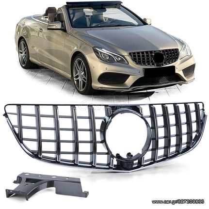 Σπορ μάσκα μαύρο χρώμιο για Mercedes E Cabrio A207 Coupe C207 13-17