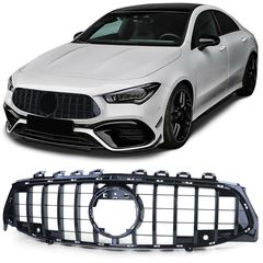 Sport μάσκα ψυγείου PDC μαύρο γυαλιστερό για Mercedes CLA C118 από 19