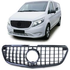 Αθλητική γρίλια μαύρη γυαλάδα για Mercedes Vito W447 14-19