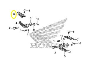 Κάλλυμα Μαρσπιέ Πίσω Δεξί Honda ANC.125 Mode 83430K29900