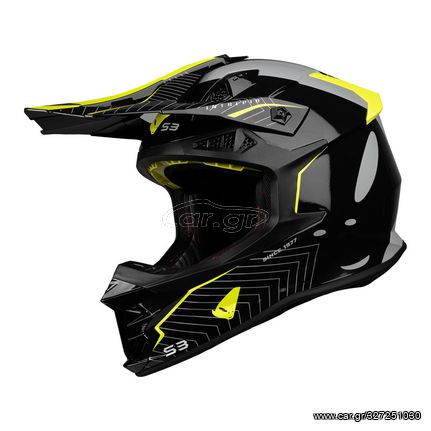 ΚΡΑΝΟΣ UFO Intrepid Helmet - Black/Neon Yellow size XL..ΠΡΟΣΦΟΡΑ!!!