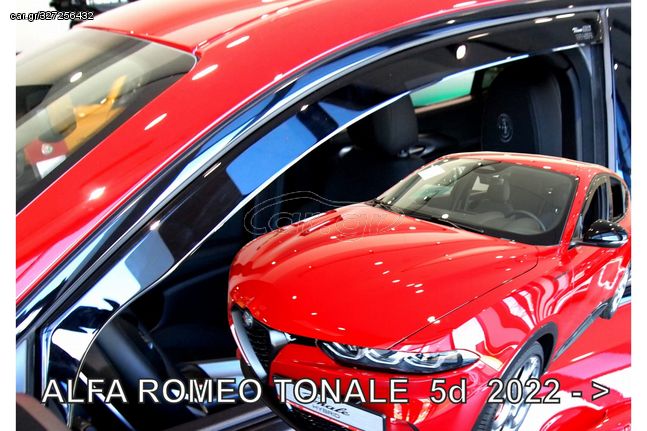 ΑΝΕΜΟΘΡΑΥΣΤΕΣ ΑΥΤΟΚΙΝΗΤΟΥ ΓΙΑ ALFA ROMEO TONALE 5D 2020+  ΖΕΥΓΑΡΙ  ΑΠΟ ΕΥΚΑΜΠΤΟ ΦΙΜΕ ΠΛΑΣΤΙΚΟ HEKO - 2 ΤΕΜ.