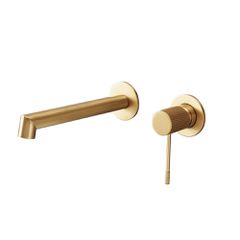 Orabella Terra Brushed gold - Μπαταρία νιπτήρος, εντοιχισμού 2 οπών 10241