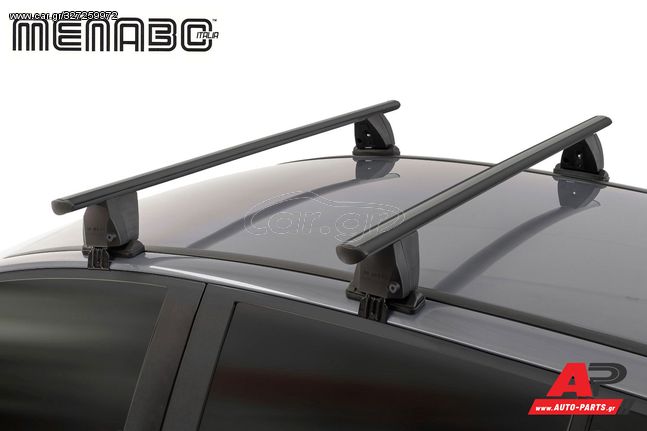 AUDI A4 (B9) (2015-2018) Μαύρες Μπάρες Οροφής Menabo Delta (B9,8W) (2015-2019) (4θυρο)