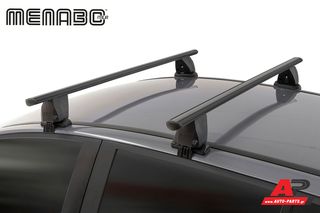 VW Amarok Pickup [Pickup] (2010-2016) Μαύρες Μπάρες Οροφής Menabo Delta VOLKSWAGEN (2010+) (4θυρο)