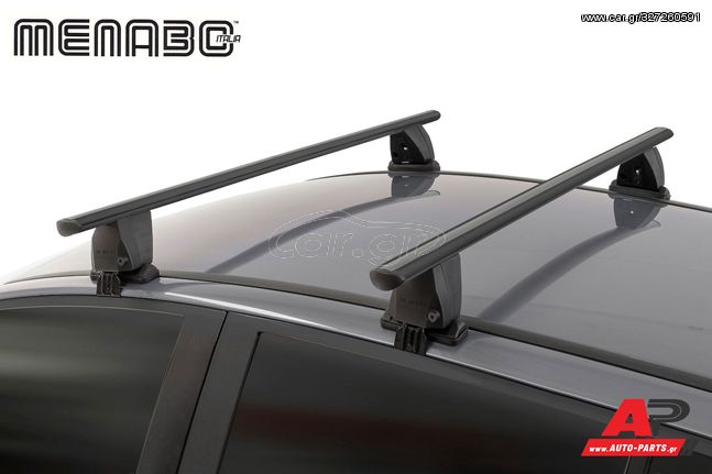 VW Polo (2009-2014) Μαύρες Μπάρες Οροφής Menabo Delta VOLKSWAGEN V (6R,6C) (2009-2017) (5θυρο)