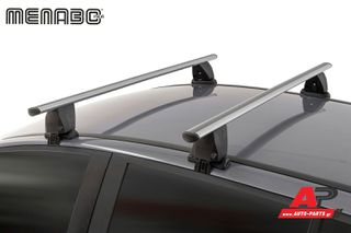 TOYOTA Yaris (2017-2020) Ασημί Μπάρες Οροφής Menabo Delta , Vitz (XP130) (5θυρο)