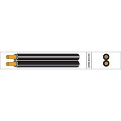 Καλώδιο Ηχείων PVC Διπλό Με Μόνωση 2x0,5 (3Amps)-Black