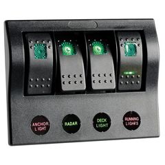 PCP Compact electric panel with 4 switches Osculati