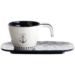 MARINE BUSINESS MELAMINE COFFEE SET SAILOR SOUL, 6 PC