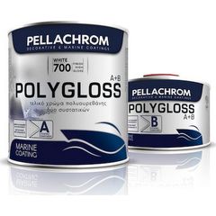 TWO-COMPONENT POLYURETHANE COLOR PELLACHROM POLYGLOSS 715 SATIN BLACK A+B 750ml