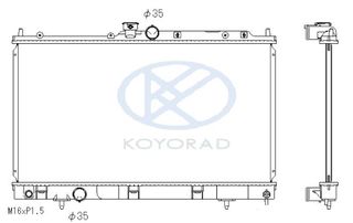 ΨΥΓΕΙΟ ΝΕΡΟΥ ΚΑΙΝΟΥΡΙΟ MITSUBISHI LANCER VII 2003-2013 (687X375X16) AVA MT2198 BEHR HELLA 8MK376770321 FRIGAIR 01163030 KOYO PL032011 NISSENS 62894 1350A253 1350A259 MR497740 MR497744 MR497745