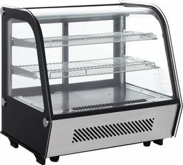 Βιτρίνα συντήρησης επιτραπέζια 3 επίπεδα 120 λίτρα και ισχύ 160Watt. Διαστάσεις 70x59x69-thumb-1