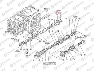 Γρανάζι σασμάν - κόμπλερ 20 δόντια Kubota: 66621-14651-thumb-1