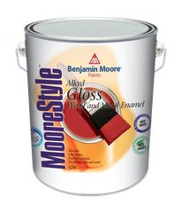 BENJAMIN MOORE 579 GLOSS MooreStyle Alkyd Wood & Metal Enamel / Αλκυδική  Ριπολίνη Γυαλιστερή Λευκή 0,75ltr