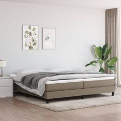 Σκελετός Κρεβατιού Χωρίς Στρώμα Taupe 200x200 εκ.Υφασμάτινο 3120544