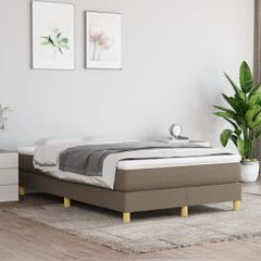 Σκελετός Κρεβατιού Χωρίς Στρώμα Taupe 120x200 εκ. Υφασμάτινο 3120602