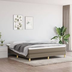 Σκελετός Κρεβατιού Χωρίς Στρώμα Taupe 180x200 εκ. Υφασμάτινο 3120634