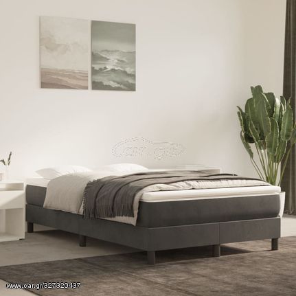 ΠΛΑΙΣΙΟ ΚΡΕΒΑΤΙΟΥ BOXSPRING ΣΚΟΥΡΟ ΓΚΡΙ 120X200 ΕΚ. ΒΕΛΟΥΔΙΝΟ 3120761