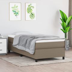 Σκελετός Κρεβατιού Χωρίς Στρώμα Taupe 80x200 εκ. Υφασμάτινο 3120818