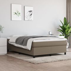 Σκελετός Κρεβατιού Χωρίς Στρώμα Taupe 140x190 εκ. Υφασμάτινο 3120858