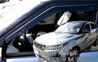 ΑΝΕΜΟΘΡΑΥΣΤΕΣ ΓΙΑ LAND ROVER RANGE ROVER EVOQUE 5D 2018+ ΖΕΥΓΑΡΙ ΑΠΟ ΕΥΚΑΜΠΤΟ ΦΙΜΕ ΠΛΑΣΤΙΚΟ HEKO - 2 ΤΕΜ.