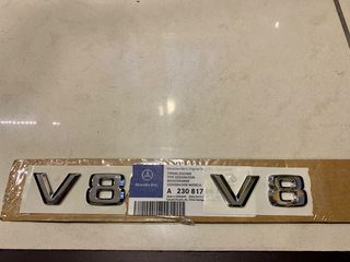 V8 LOGO MERCEDES BENZ ORIGINAL-thumb-1