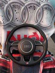 ΔΕΡΜΑΤΙΝΟ ΤΙΜΟΝΙ S-LINE ΜΕ ΑΕΡΟΣΑΚΟ ΓΙΑ AUDI KAI CRUISE CONTROL ΓΙΑ AUDI A2-A38L-A6