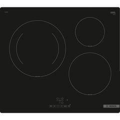 Bosch PUJ61RBB5E SER4 Επαγωγική Εστία 60cm Χωρίς Πλαίσιο, 3 Ζώνες, Μαύρο