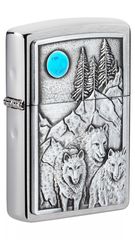 Αναπτήρας Zippo Wolf Pack and Moon Emblem Design 49295