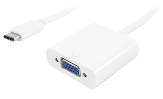 POWERTECH converter USB Type-C σε VGA PTH-034, Full HD, λευκό