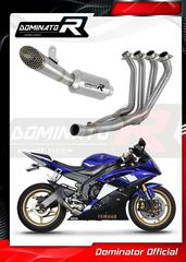 Dominator Εξάτμιση Ολόσωμη GPX S.Steel 4-2-1 Yamaha R6 2006 - 2016  (Με Θάλαμο Διαστολής Καυσαερίων)