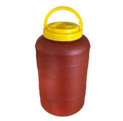 ΒΑΡΕΛΙ ΠΛΑΣΤΙΚΟ ΜΕ ΣΤΡΟΓΓΥΛΟ ΧΕΡΟΥΛΙ 05L COSMOPLAST