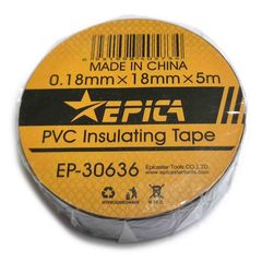 EP-30636 PVC Insulating Electrical Tape 18mm x 5m Black - ArtSound and Lights