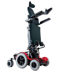 LEVO C3 Ηλεκτροκίνητο Αναπηρικό Αμαξίδιο Ορθοστάτης 32cm Κόκκινο