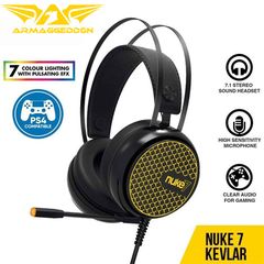 ARMAGGEDDON PRO GAMING HEADSET 7,1 NUKE 7 KEVLAR