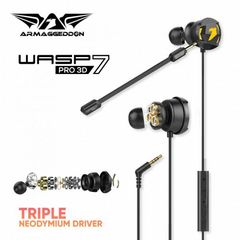 ARMAGGEDDON GAMING HEADSET WASP 7 PRO 3D BLACK