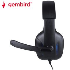 GEMBIRD GAMING HEADSET WITH VOLUME CONTROL MATTE BLACK