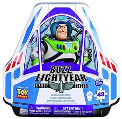 Spin Master - Toy Story Buzz Lightyear Lenticular Puzzle in a Shaped Tin Packaging (20108499)