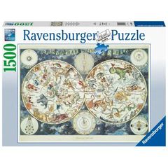 Ravensburger Puzzle: World Map of Fantastic Beasts (1500pcs) (16003)