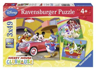 Ravensburger Puzzle Disney Mickey Mouse Clubhouse - Everyboby Loves Mickey (3x49pcs.) (09247)