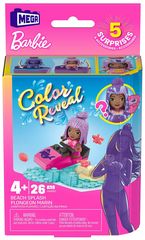 Mattel Mega Bloks Barbie: Color Reveal - Beach Splash Micro-Doll (HHP87)