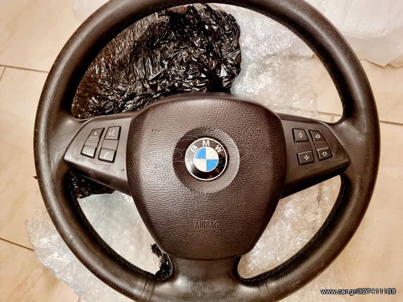 BMW X5 E70 & E70 LCI Όλα τα μοντέλα - ORIGINAL BMW - ΓΝΗΣΙΟ ΔΕΡΜΑΤΙΝΟ ΤΙΜΟΝΙ ΜΕ ΑΕΡΟΣΑΚΟ