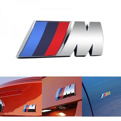 Σήμα BMW ///M Αυτοκόλλητο (Nickel) 3D Μεγάλο (1Τεμ.)