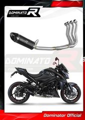 Εξάτμιση Ολόσωμη Dominator HP8 Black S.Steel/Carbon End 4-2-1 Suzuki GSX-S/F 2015 - 2020  Χαμηλή Τοποθέτηση Με Σιγαστήρα