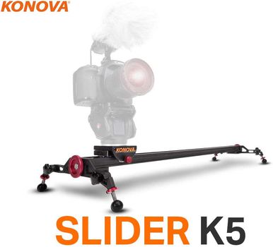 Konova Camera Slider Dolly K5 60cm - Φωτογραφικό Slider 60cm μοναδικής ευελιξίας για ομαλή κινηματογράφηση από DSLR, κινητά και οποιαδήποτε άλλη συσκευή. 