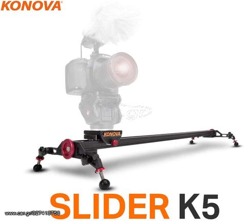 Konova Camera Slider Dolly K5 60cm - Φωτογραφικό Slider 60cm μοναδικής ευελιξίας για ομαλή κινηματογράφηση από DSLR, κινητά και οποιαδήποτε άλλη συσκευή. 
