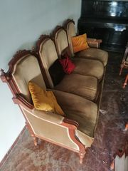 Σαλόνι σέτ σκαλιστό 80'ς-thumb-4