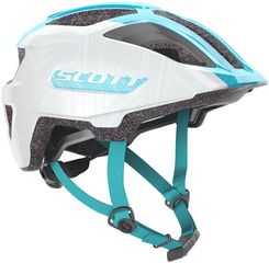Scott Spunto Junior Helmet με φως  pearl white/breeze blue