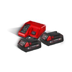 MILWAUKEE M18 NRG-202 ΜΠΑΤΑΡΙΕΣ 18V 2 x 2.0AH και ΤΑΧΥΦΟΡΤΙΣΤΗΣ M12-18 C ( 4933459213 )